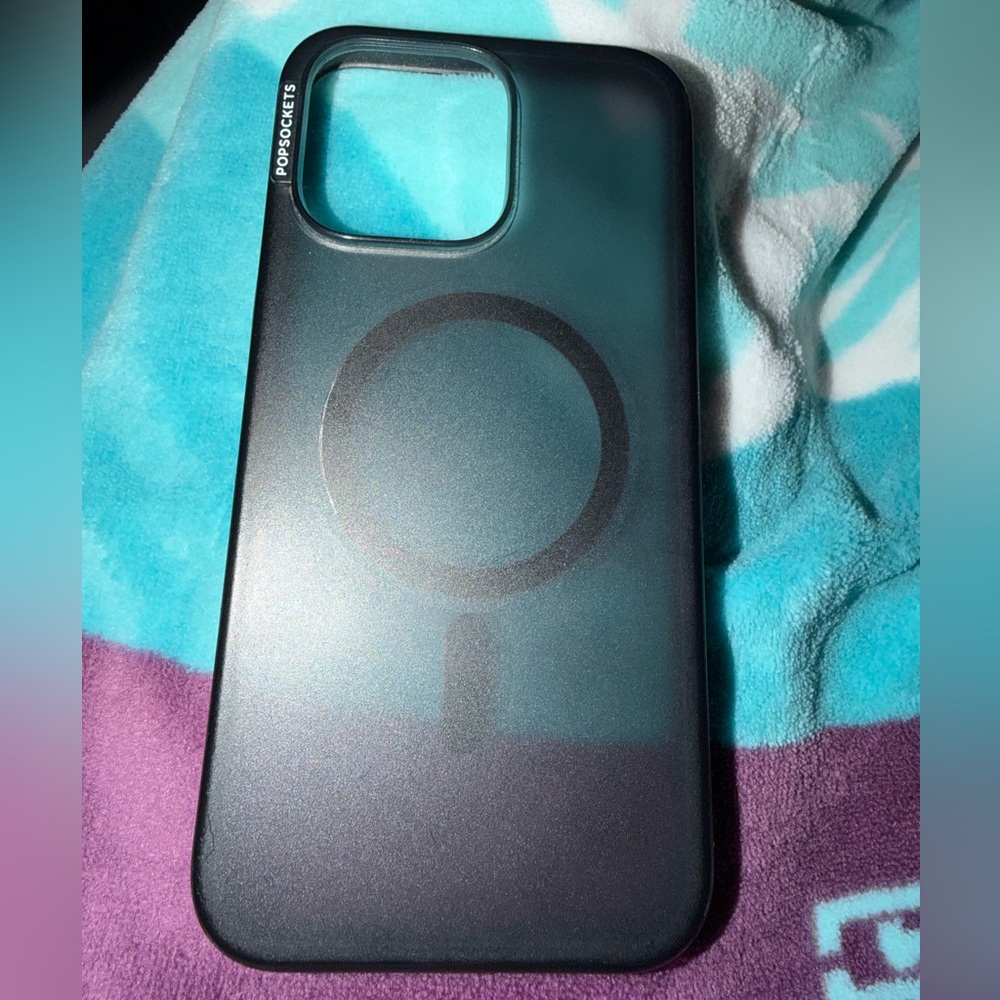 PopSocket Black Phone Case with MagSafe